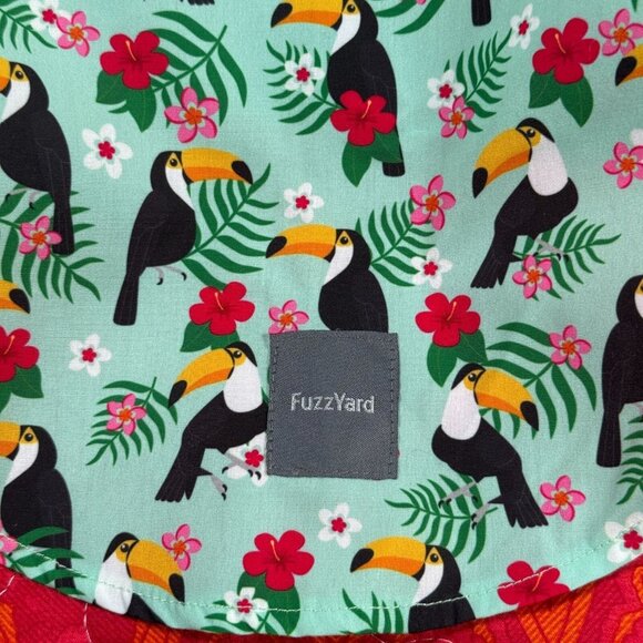 Fuzzyard Tropical Toucan Print Dog Shirt Lightweight Green Size 3 - Picture 6 of 11